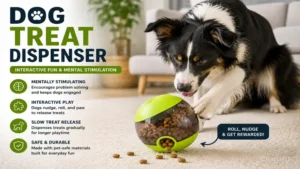 dog treat dispenser with interactive puzzle toy keeping dogs mentally stimulated and entertained
