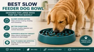 best slow feeder dog bowl designed for large dogs that eat too quickly
