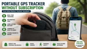 portable gps tracker without subscription for backpacks travel and personal belongings