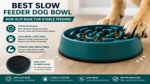 best slow feeder dog bowl with non-slip base for stable and mess-free feeding