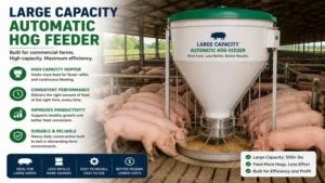 large capacity automatic hog feeder designed for commercial pig farming