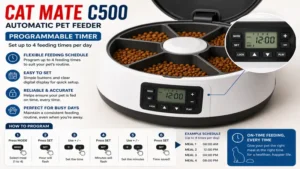 cat mate c500 automatic pet feeder product info and reviews
