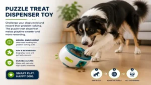 puzzle treat dispenser toy encouraging problem-solving and rewarding play