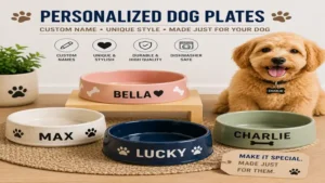 Personalized dog plates with custom names for pets