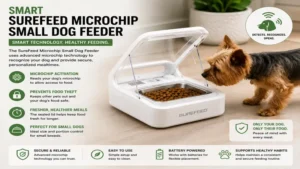 Smart surefeed microchip small dog feeding solution designed for accurate pet identification and meal protection.