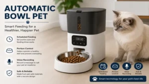Automatic bowl pet providing a convenient feeding solution for busy owners