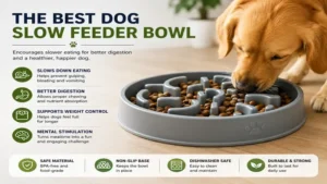 Best dog slow feeder bowl with a maze design that encourages dogs to eat more slowly