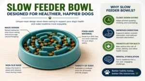 Are slow feeders good for dogs? A maze-style slow feeder bowl designed to slow down a dog’s eating