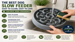 Best dog slow feeder with an easy-to-clean design for convenient and hygienic daily use